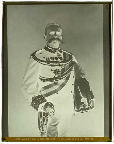 Roma - S. M. il Re d'Italia nato il 14 Marzo 1844, salito al trono il 9 Gennaio 1878.