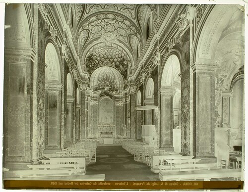 Roma - Chiesa di S. Luigi de' Francesi  - L'Interno - costruita da Caterina de' Medici nel 1589