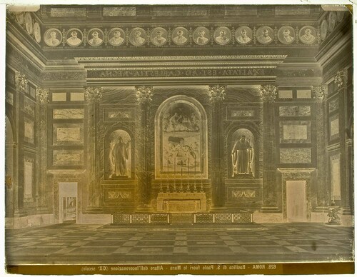 Roma - Basilica di S. paolo fuori le Mura - Altare dell'Incoronazione(XIX secolo).