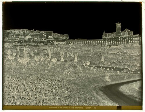 Assisi - Panorama con la Chiesa di S. Francesco