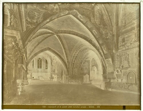 Assisi - Interno inferiore della Chiesa di S. Francesco - 1227
