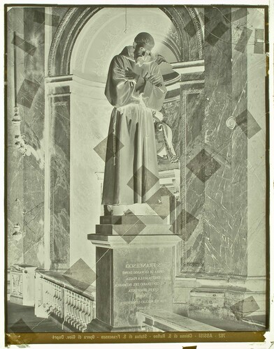 Assisi - Chiesa di S. Rufino - Statua di S. Francesco - Opera di Giov. Dupré