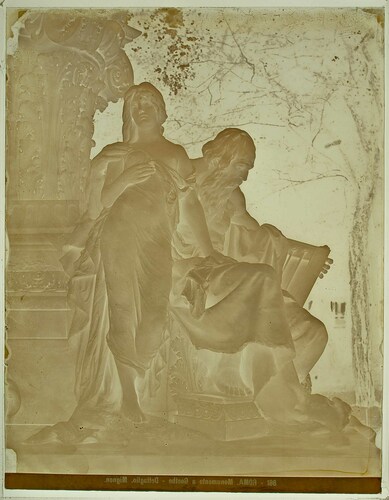 Roma. Monumento a Goethe - Dettaglio. Mignon