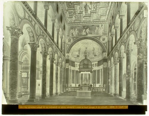 Roma - Basilica di S. Agnese fuori le mura - L'Interno (eretta da Costantino nel IV Secolo) restaurata più volte.