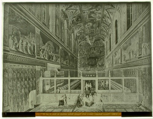 Roma - Palazzo Vaticano - Interno della Cappella Sistina edificata da Sisto IV nel XV Secolo.