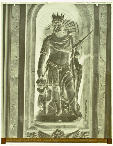 Roma - Basilica di S. Maria Maggiore - Cappella Borghese - Statua del Re Davide - Scuola del Bernini.