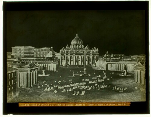 Roma - Basilica di S. Pietro in Vaticano - La Facciata - costruita dal Maderno ed il Colonnato dal Bernini (XVI Secolo).