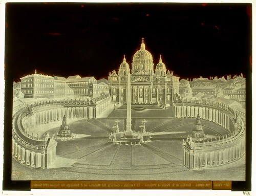 Roma - Basilica di S. Pietro in Vaticano - La Facciata - costruita dal Maderno ed il Colonnato dal Bernini (XVI Secolo).