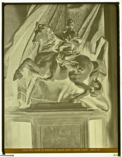 Roma - Palazzo Vaticano - Statua Equestre di Costantino del Bernini (XVII Secolo).