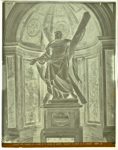 Roma - Basilica di S. Pietro in Vaticano - Statua in marmo di S. Andrea del Bernini (XVI Secolo).
