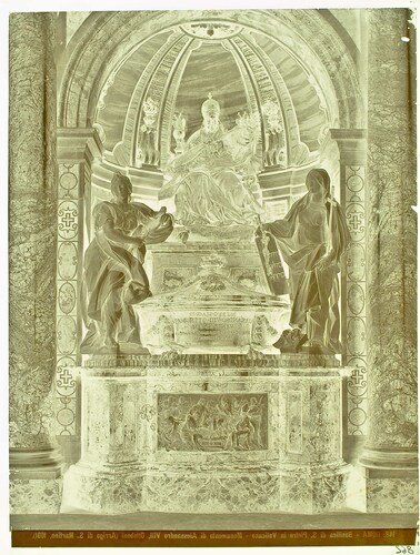 Roma - Basilica di S. Pietro in Vaticano - Monumento di Alessandro VIII, Ottoboni (Arrigo di S. Martino, 1691).