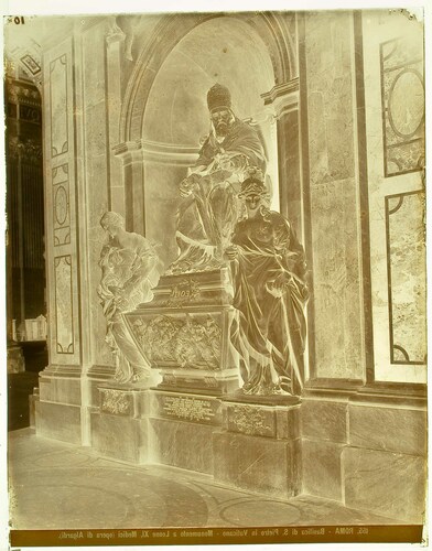 Roma - Basilica di S. Pietro in Vaticano - Monumento a Leone XI, Medici (opera di Algardi).