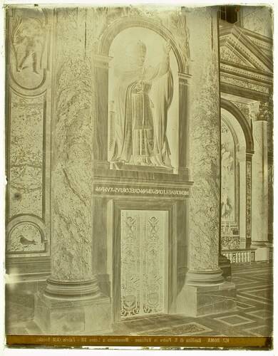 Roma - Basilica di S. Pietro in Vaticano - Monumento a Leone XII - Fabris (XIX Secolo).