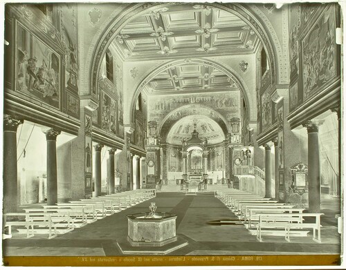 Roma - Chiesa di S. Prassede - L'interno - eretta nel IX Secolo e restaurata nel XV.