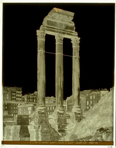 Roma - Foro Romano - Tempio di Castore e Polluce, costruito nel 496 a. C.