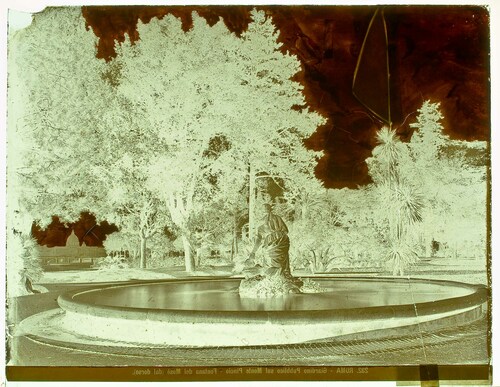 Roma - Giardino Pubblico sul Monte Pincio - Fontana del Mosè (dal dorso).