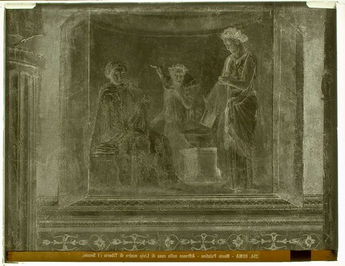 Roma - Monte Palatino - Affresco nella casa di Livia madre di Tiberio (I Secolo).