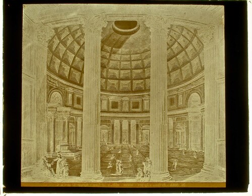 Roma - Pantheon d'Agrippa - Interno - edificato dal Console Agrippa 27 anni a. C.