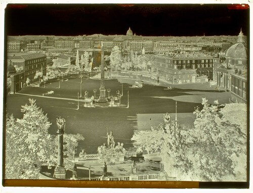 Roma - Piazza del Popolo - vista dal Pincio - Architettata dal Valadier.