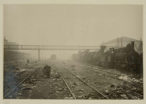 Stazione ferroviaria dopo la guerra