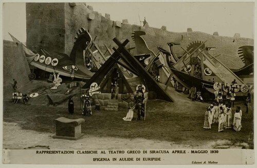 Rappresentazioni classiche al teatro greco di Siracusa aprile - maggio 1930 - Ifigenia in Aulide di Euripide