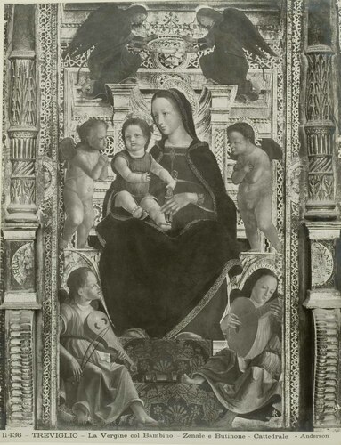 TREVIGLIO - La Vergine col Bambino - Zenale e Butinone - Cattedrale