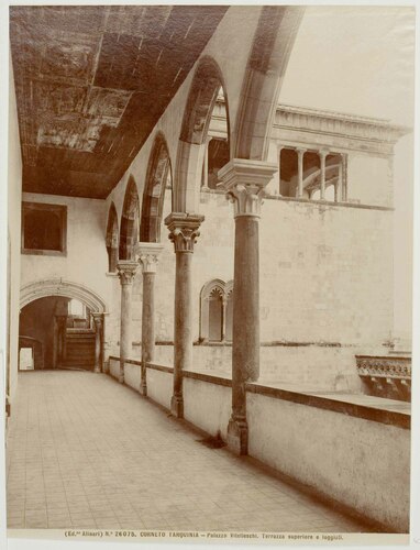 CORNETO TARQUINIA - Palazzo Vitelleschi. Terrazza superiore e loggiati