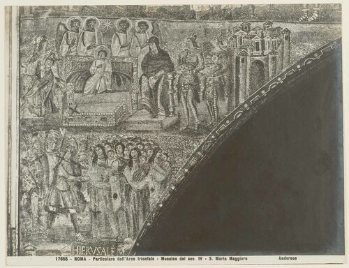 ROMA - Particolare dell' Arco trionfale - Musaico del sec. IV - S. Maria Maggiore