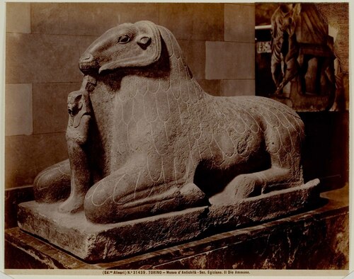 TORINO - Museo d'Antichit� - Sez. Egiziana. Il Dio Ammone