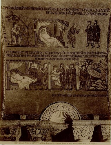 VENEZIA - Basilica di S.Marco. Storia di No�, musaico nell'atrio. (XIII secolo.)