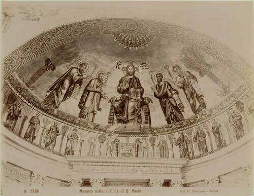 Mosaico nella basilica di S. Paolo