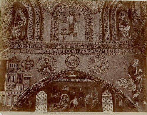 PALERMO - Palazzo Reale. Cappella Palatina. Mosaici nell'Arco di sostegno nella Cupola (...)
