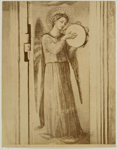 Firenze - Angelo, dettaglio del gran Tabernacolo. B. Angelico, Galleria Uffizi