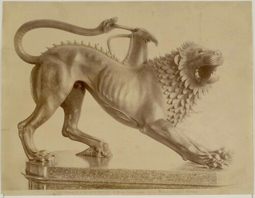 Firenze - R. Museo Archeologico. Sezione Etrusca. Chimera. (Bronzo.)