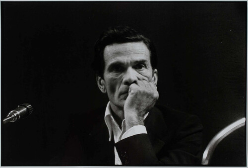 Milano, 1972. Circolo Turati. Pier Paolo Pasolini.