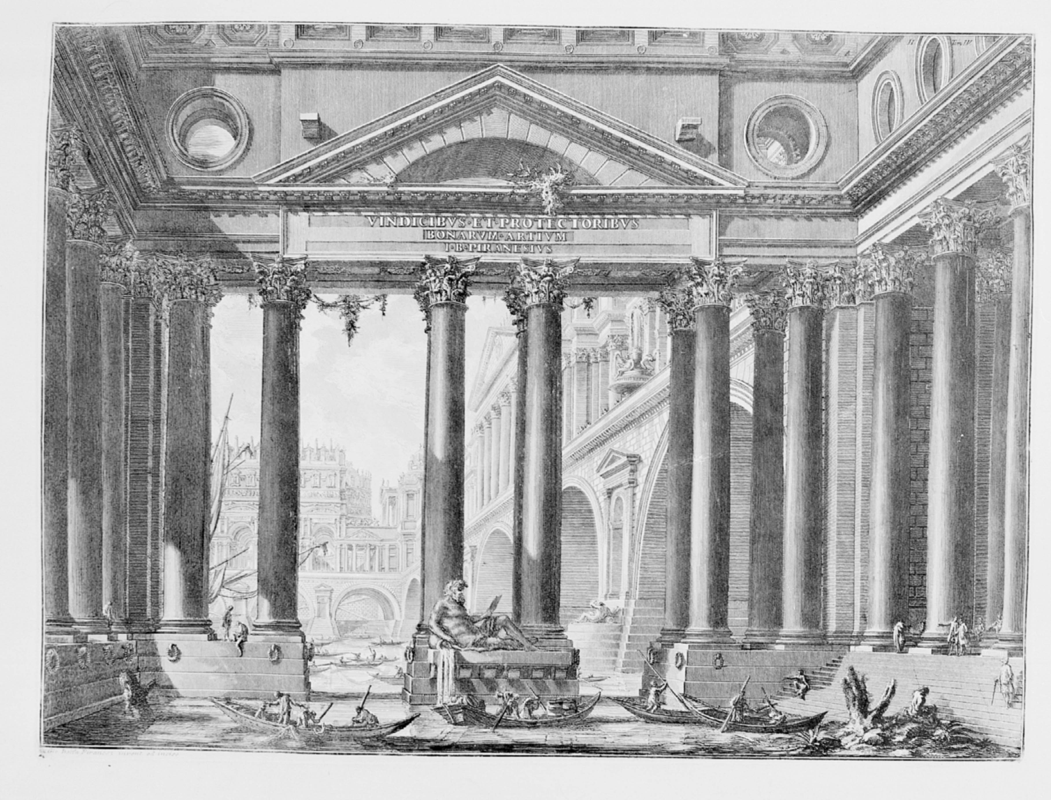 G.B. Piranesi, Le Antichità Romane, Frontespizio al volume IV, 1756 (secondo stato)